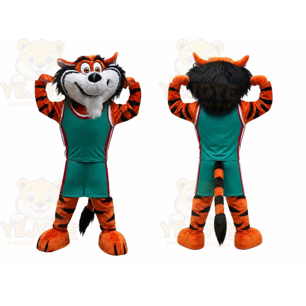 Tiger Mascot Costume for Adults Custom Logo Party Character Suit