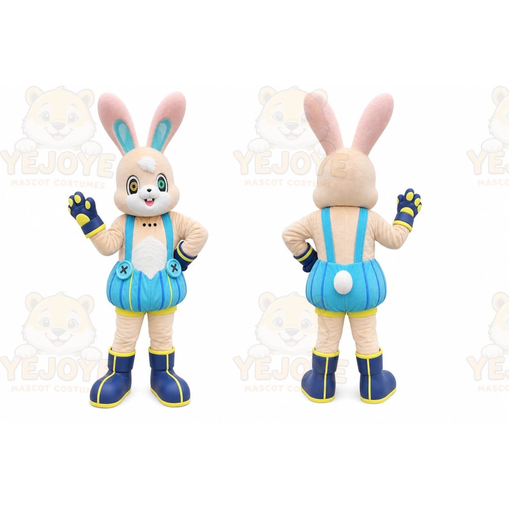 Rabbit Mascot Costume for Adults Custom Logo Party Character Suit