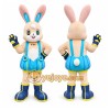Rabbit Mascot Costume for Adults Custom Logo Party Character Suit