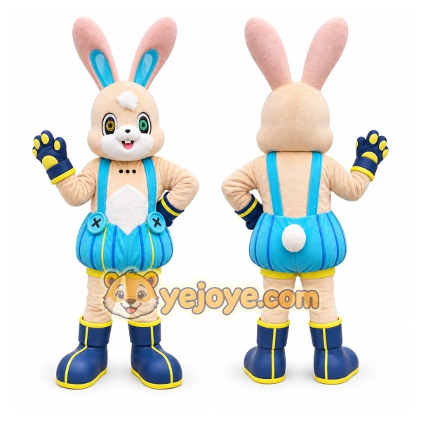 Rabbit Mascot Costume for Adults Custom Logo Party Character Suit