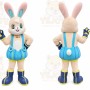 Rabbit Mascot Costume for Adults Custom Logo Party Character Suit
