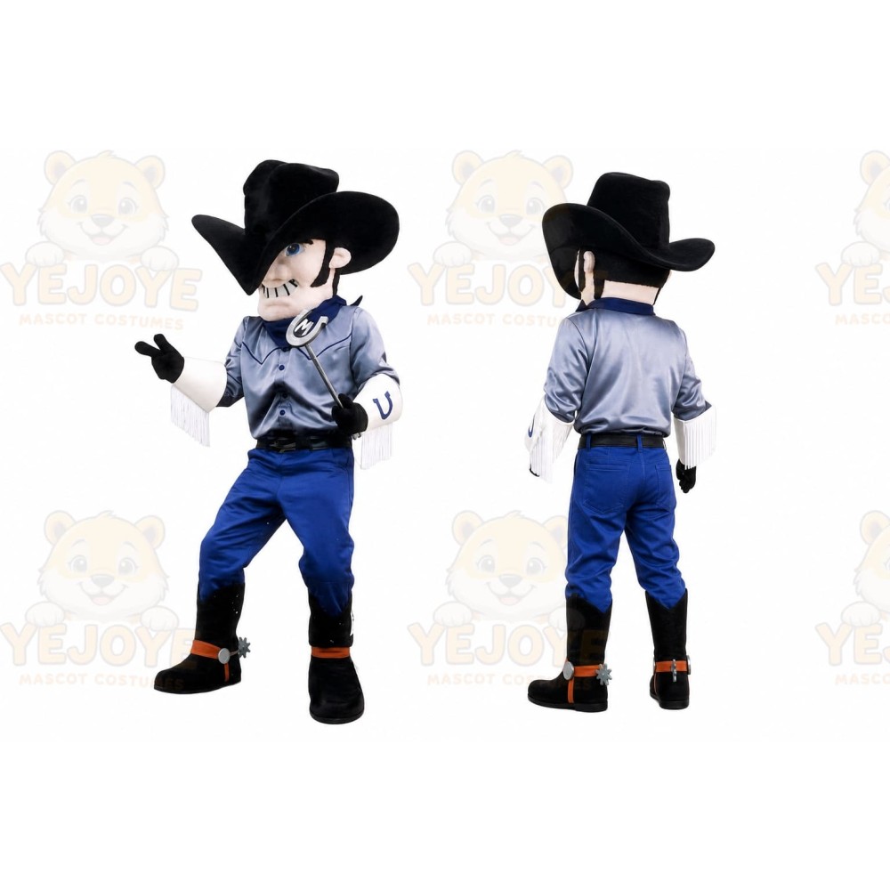 Cowboy Mascot Costume for Adults Custom Logo Party Character Suit