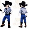 Cowboy Mascot Costume for Adults Custom Logo Party Character Suit