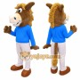 Horse Mascot Costume for Adults Custom Logo Party Character Suit