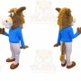 Horse Mascot Costume for Adults Custom Logo Party Character Suit