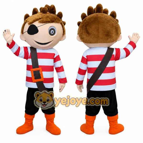 Pirate Mascot Costume for Adults Custom Logo Party Character Suit