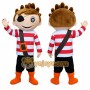 Pirate Mascot Costume for Adults Custom Logo Party Character Suit