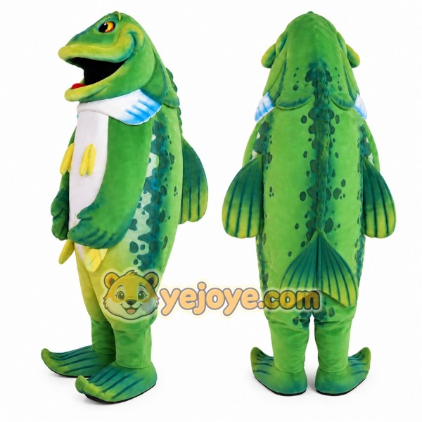 Fish Mascot Costume for Adults Custom Logo Party Character Suit