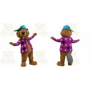 Beaver Mascot Costume for Adults Custom Logo Party Character Suit