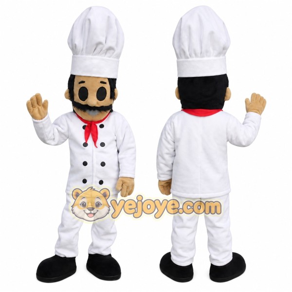 Chef Mascot Costume for Adults Custom Logo Party Character Suit