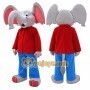 Elephant Mascot Costume for Adults Custom Logo Party Character Suit