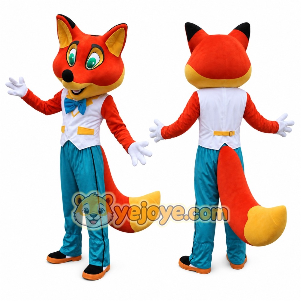 Fox Mascot Costume for Adults Custom Logo Party Character Suit