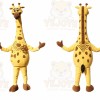 Giraffe Mascot Costume for Adults Custom Logo Party Character Suit