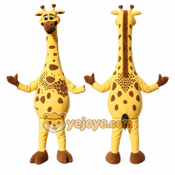 Giraffe Mascot Costume for Adults Custom Logo Party Character Suit
