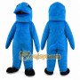 Blue Fish Mascot Costume for Adults Custom Logo Party Character Suit