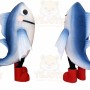 Fish Mascot Costume for Adults Custom Logo Party Character Suit