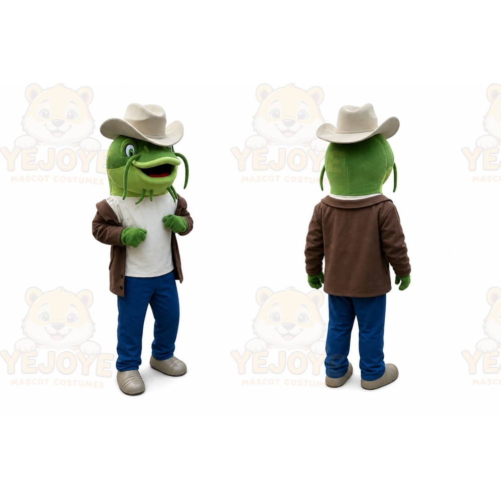 Fish Mascot Costume for Adults Custom Logo Party Character Suit