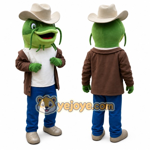 Fish Mascot Costume for Adults Custom Logo Party Character Suit