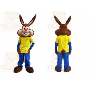 Rabbit Mascot Costume for Adults Custom Logo Party Character Suit