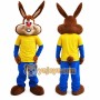 Rabbit Mascot Costume for Adults Custom Logo Party Character Suit