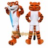 Tiger Mascot Costume for Adults Custom Logo Party Character Suit