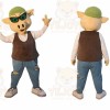 Pig Mascot Costume for Adults Custom Logo Party Character Suit
