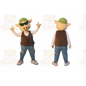 Pig Mascot Costume for Adults Custom Logo Party Character Suit