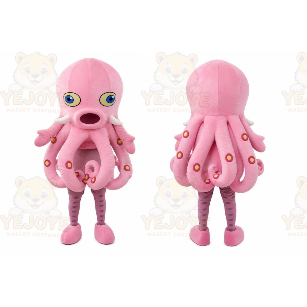 Octopus Mascot Costume for Adults Custom Logo Party Character Suit