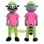 Raccoon Mascot Costume for Adults Custom Logo Party Character Suit