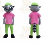 Raccoon Mascot Costume for Adults Custom Logo Party Character Suit