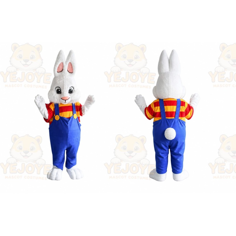 Rabbit Mascot Costume for Adults Custom Logo Party Character Suit
