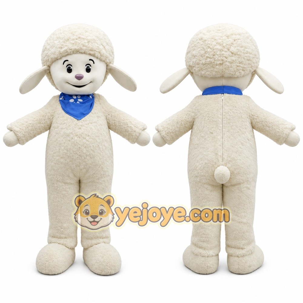 Lamb Mascot Costume for Adults Custom Logo Party Character Suit