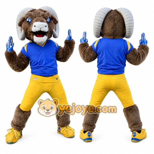 Ram Mascot Costume for Adults Custom Logo Party Character Suit