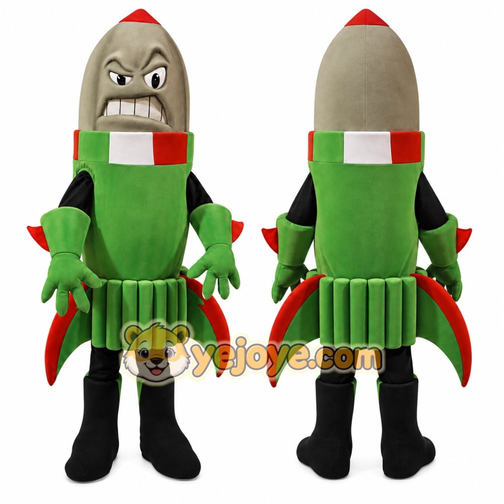 Rocket Mascot Costume for Adults Custom Logo Party Character Suit Rocket Mascot Costume for Adults Custom Logo Party Character Suit