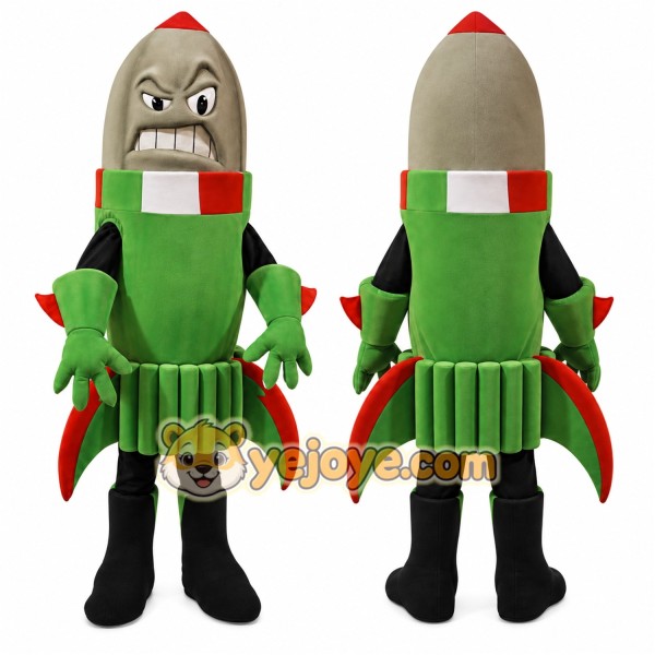 Rocket Mascot Costume for Adults Custom Logo Party Character Suit