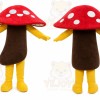 Mushroom Mascot Costume for Adults Custom Logo Party Character Suit