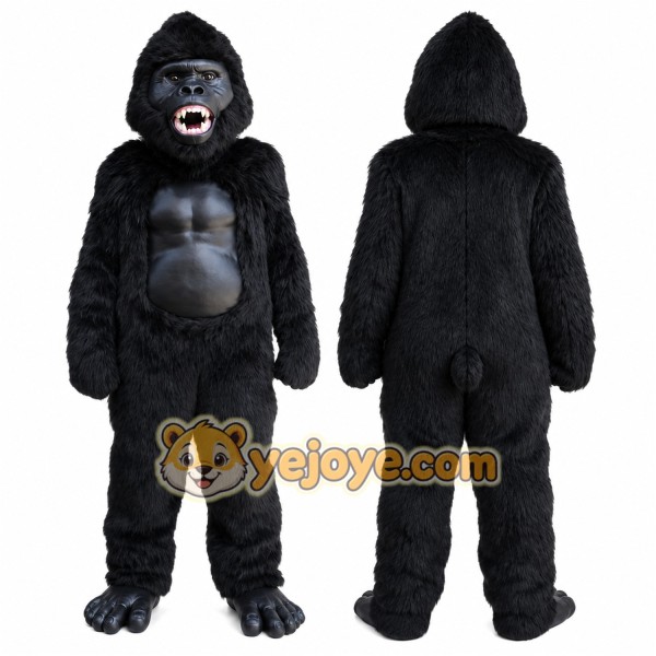 Gorilla Mascot Costume for Adults Custom Logo Party Character Suit