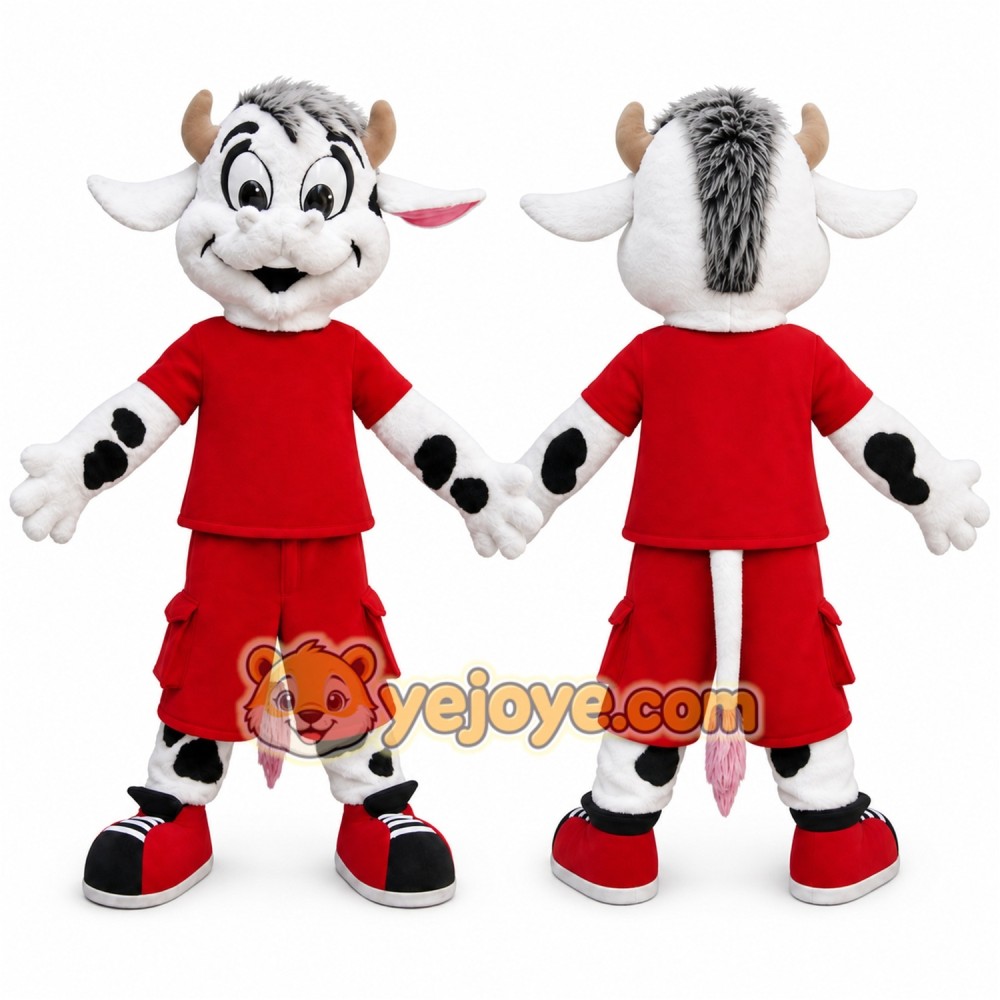 Cow Mascot Costume for Adults Custom Logo Party Character Suit