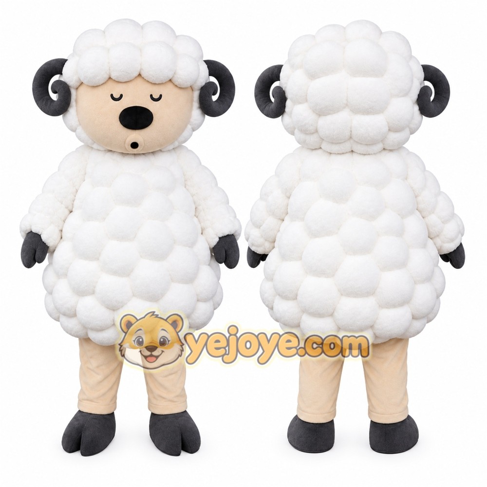 Sheep Mascot Costume for Adults Custom Logo Party Character Suit Sheep Mascot Costume for Adults Custom Logo Party Character Suit