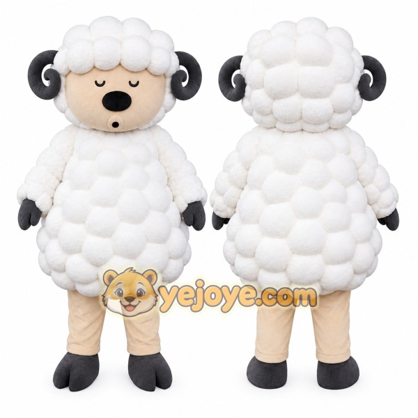 Sheep Mascot Costume for Adults Custom Logo Party Character Suit