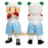 Boxer Sheep Mascot Costume for Adults Custom Logo Party Character Suit Boxer Sheep Mascot Costume for Adults Custom Logo Party Character Suit