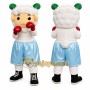 Boxer Sheep Mascot Costume for Adults Custom Logo Party Character Suit