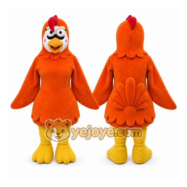 Chicken Mascot Costume for Adults Custom Logo Party Character Suit