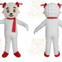 Sheep Girl Mascot Costume for Adults Custom Logo Party Character Suit