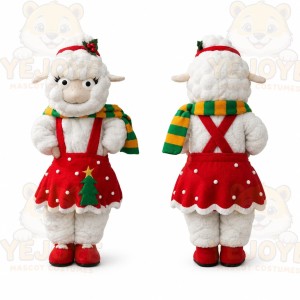 Sheep Mascot Costume for Adults Custom Logo Party Character Suit