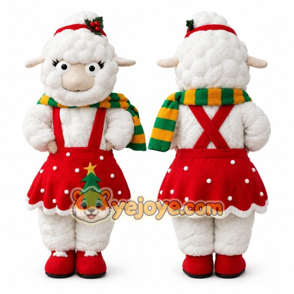 Sheep Mascot Costume for Adults Custom Logo Party Character Suit