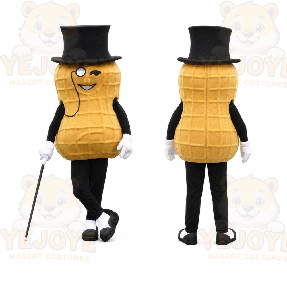 Peanut Mascot Costume for Adults Custom Logo Party Character Suit