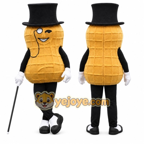Peanut Mascot Costume for Adults Custom Logo Party Character Suit