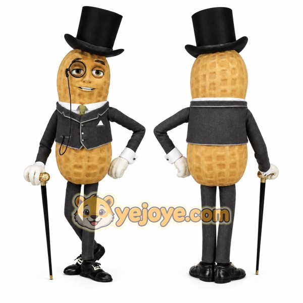 Peanut Mascot Costume for Adults Custom Logo Party Character Suit
