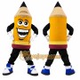 Pencil Mascot Costume for Adults Custom Logo Party Character Suit